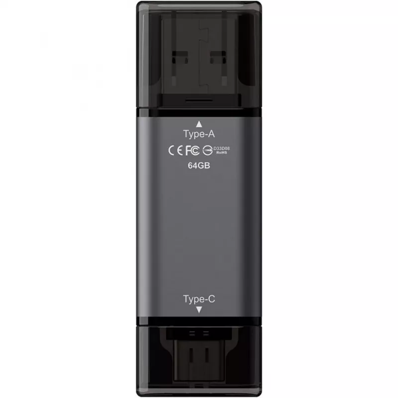 Team Group Stick Team X1 64GB USB 3.0 dvigubas diskas – USB atmintinė – 64 GB (TX1364GC01)