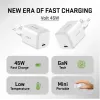 USB-C įkroviklis YENKEE G45 VOLT 45W Power Delivery 3.0, 3A išvestis