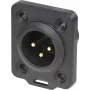 Neutrik NC3MDX-TOP laido jungtis XLR juoda (NC3MDX-TOP)