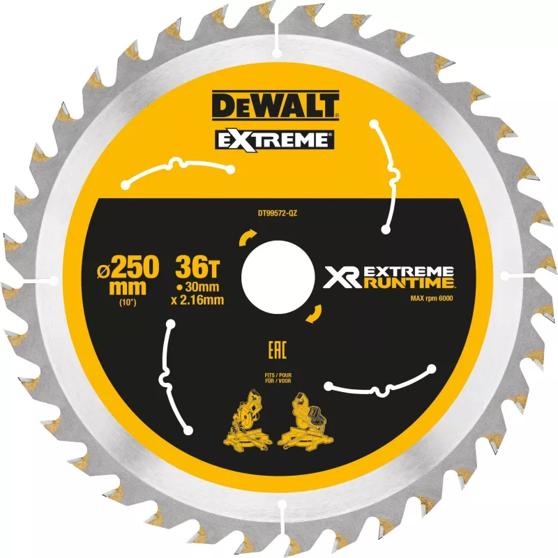 Disko pjūklas DeWALT DT99572-QZ 25 cm 1 vnt.