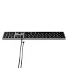 Satechi plonas W3 klaviatūra USB-C su skaičių klaviatūra (pilka)