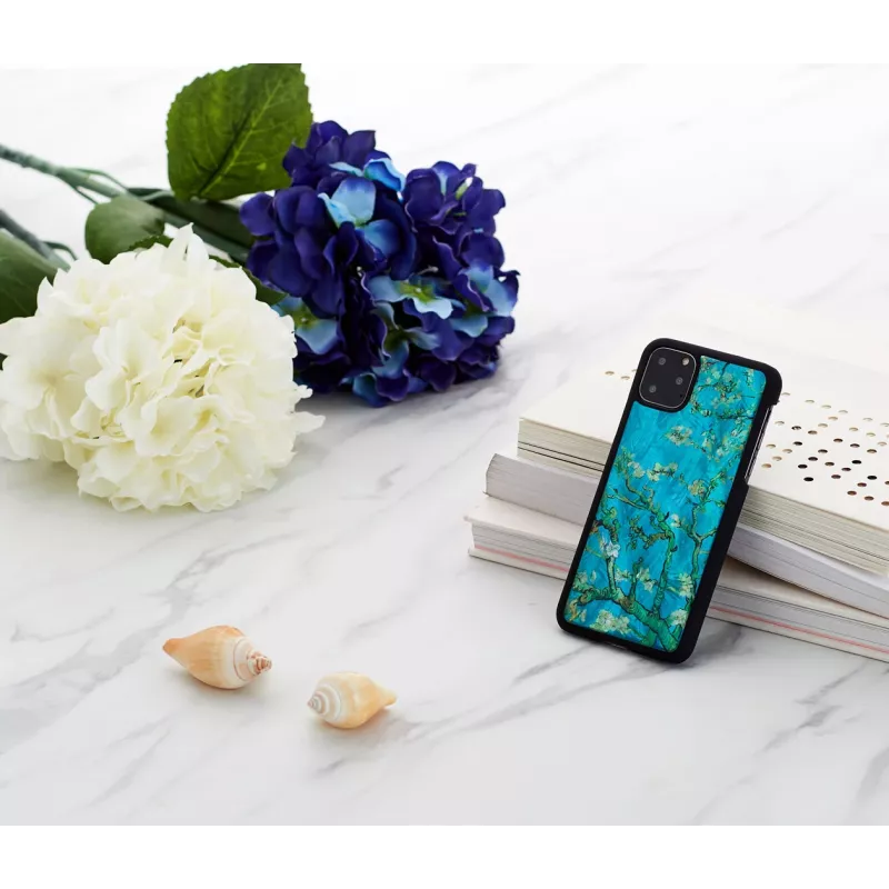 Apsauginis išmaniojo telefono dėklas iKins, skirtas „iPhone 11 Pro Max“ – juodos migdolų žiedų spalvos