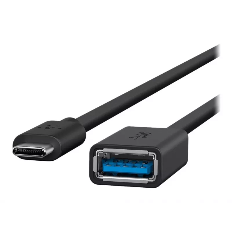 Belkin USB 3.0 lizdas 5GBit/s USB-C į USB-A 1m pilka (F2CU036BTBLK)