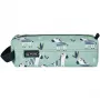 Minkštas penalas Herlitz Quattro Crazy Zebra Poliesteris Juoda Žalia Balta 215x70x80mm