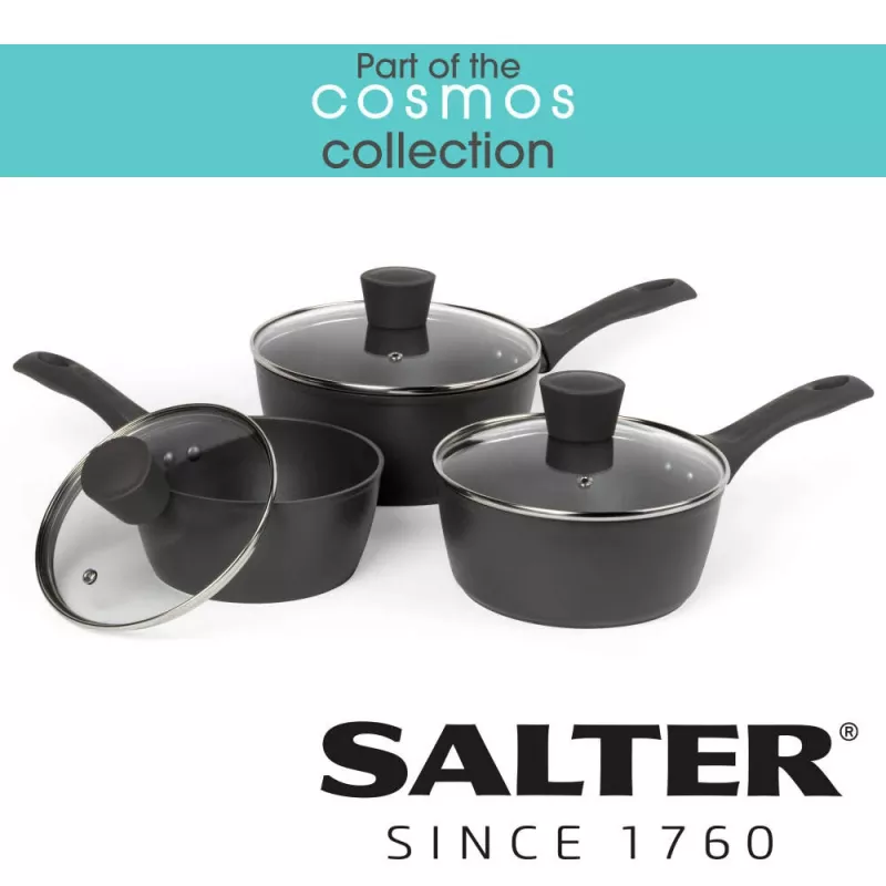 Saucepan Salter BW11044EU7 20 cm neprideganti danga, tinkama visiems šilumos šaltiniams
