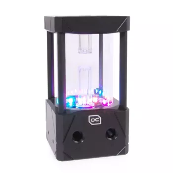 Vandens blokas Alphacool 13327 Acetal/Aluminium Juoda Transparent 5V RGB