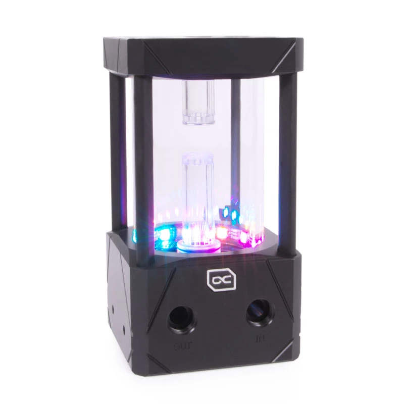 Vandens blokas Alphacool 13327 Acetal/Aluminium Juoda Transparent 5V RGB