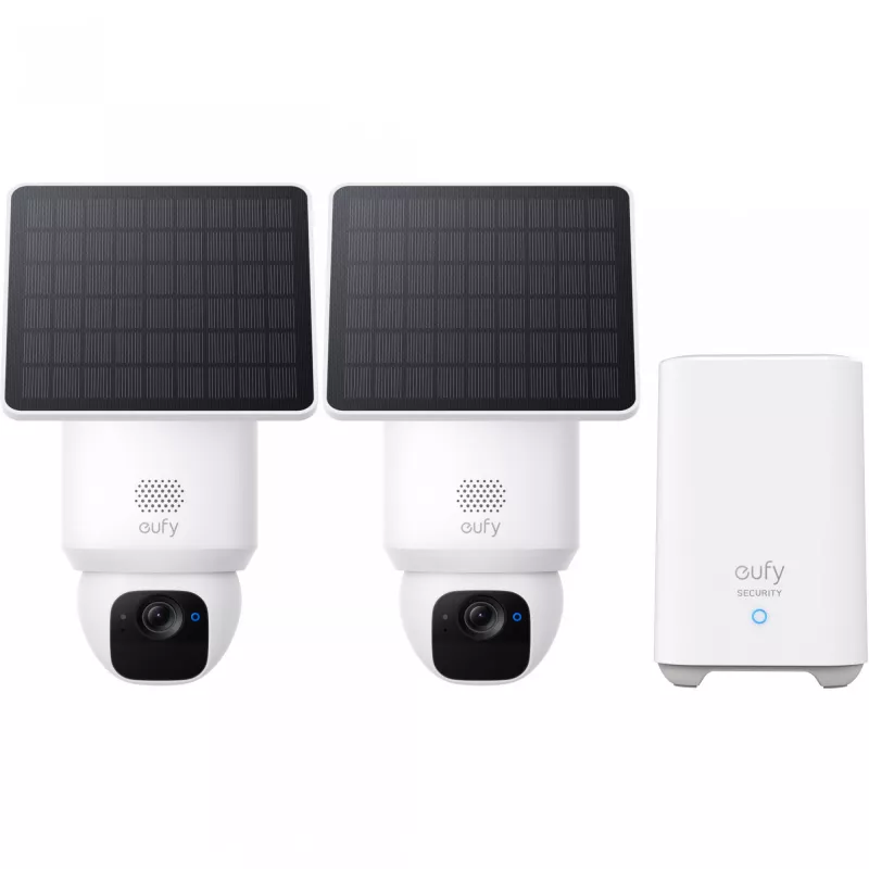 Eufy SoloCam E30 (2-Pack) + Homebase 2 Dome IP apsaugos kamera Lauko 2048 x 1080 pikseliai Sieninė
