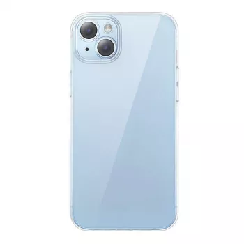 Apsauginis dėklas Baseus Crystal Series, skirtas iPhone 14 Plus, su grūdinto stiklo nugarėle