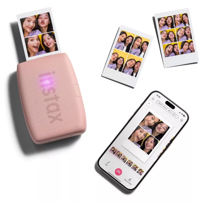 Nuotraukų spausdintuvas Fujifilm Instax Mini Link 3 Pink Bluetooth nešiojamasis momentinis spausdintuvas