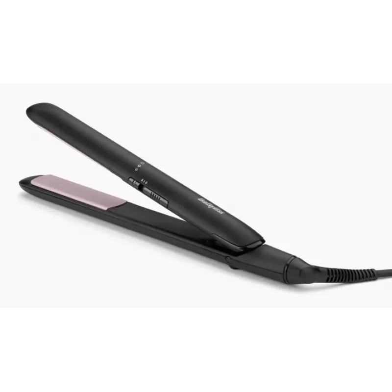 Tiesinimo žnyplės BaByliss CERAMIC 230 — Keraminės plokštelės, 2 šilumos lygiai, 1,8 m laidas, juodos