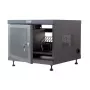 Stovo lentyna TECHLY 367652 kabelių tvarkyklė su 3M lipniu montavimu, plieninė, 550×550×410 mm, juoda