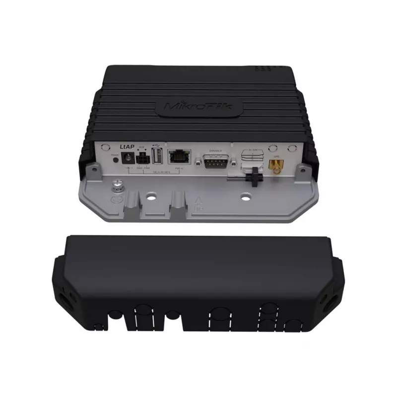 MIKROTIK RBLtAP-2HnD&R11e-LTE LtAP LTE rinkinys - 802.11b/g/n 2,4 / 5GHz prieigos taškas. 3x SIM. Su LTE modemu