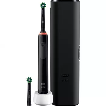 Oral-B Pro 3 3500 Suaugusiųjų besisukantis dantų šepetėlis Juodas