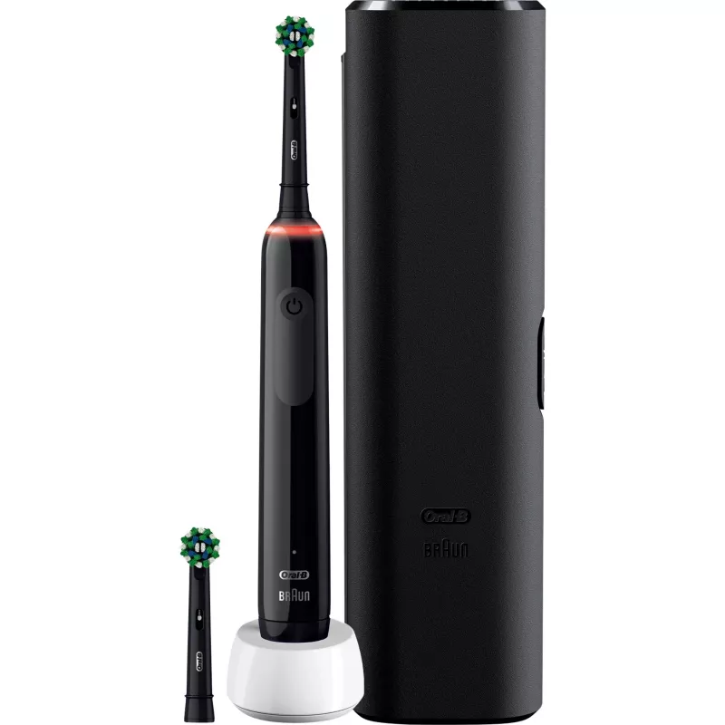 Oral-B Pro 3 3500 Suaugusiųjų besisukantis dantų šepetėlis Juodas