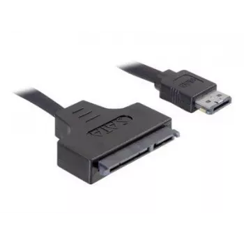 SATA laidas DeLOCK ESATAP-100 0,5 m, juodas