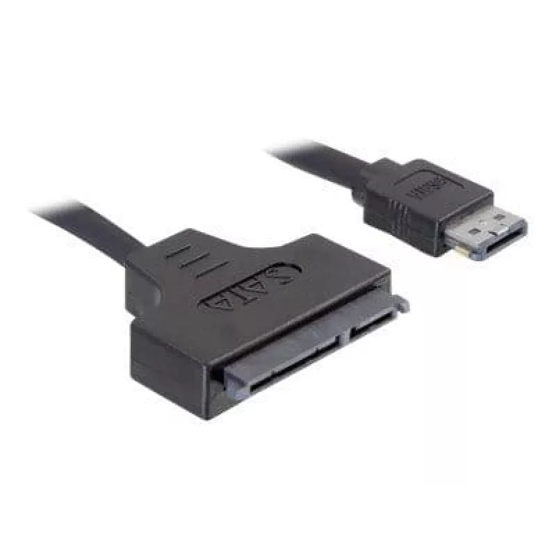 SATA laidas DeLOCK ESATAP-100 0,5 m, juodas