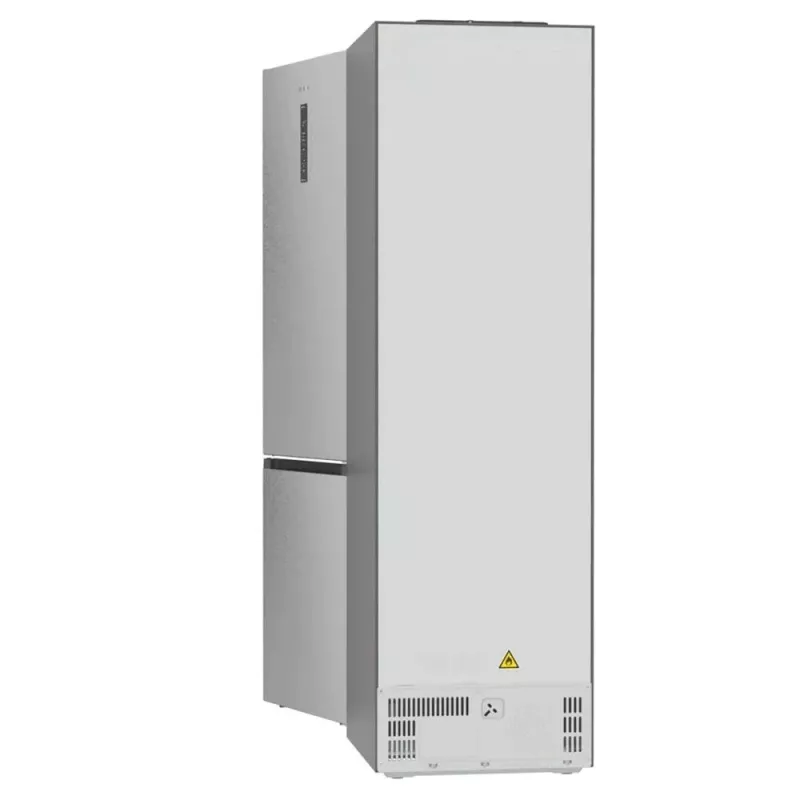 Šaldytuvas-šaldiklis Gorenje NRB620E61X4WFE, pastatomas, nerūdijantis plienas, bendra talpa 413 l, apatinis šaldiklis 130 l, NoFrost, LED ekranas