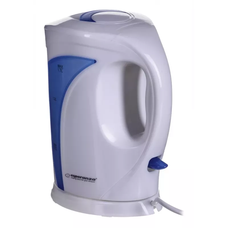 Esperanza EKK018B Electric kettle 1.7 L, Balta / Mėlyna