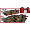 Cobi Armed Forces BWP-1 2630 — lenkų/ukrainiečių amfibinio pėstininkų kovos mašinos modelio rinkinys