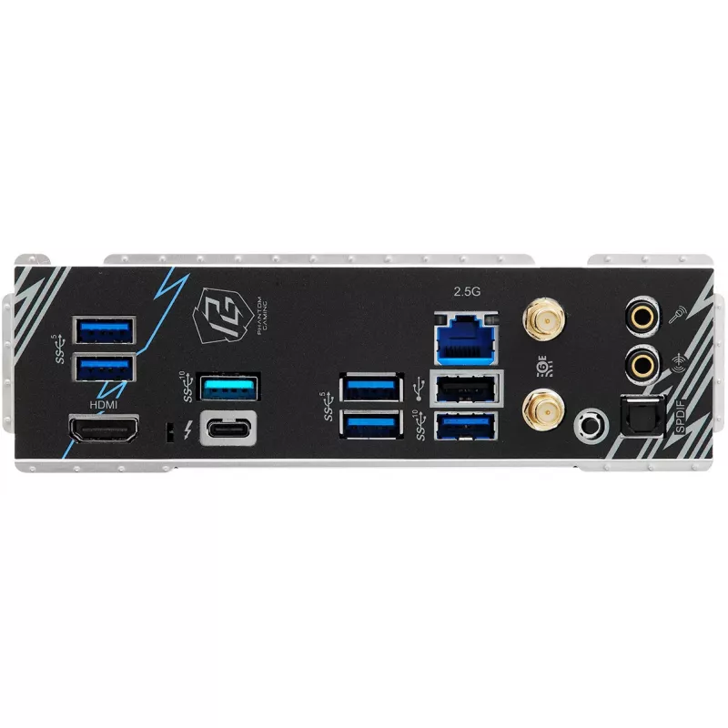 Pagrindinė plokštė ASROCK B860I Lightning WiFi — Intel B860, LGA 1851, Mini-ITX, DDR5, 2x DIMM, 4x M.2, 2.5Gb LAN, Wi‑Fi 6E, Bluetooth 5.3