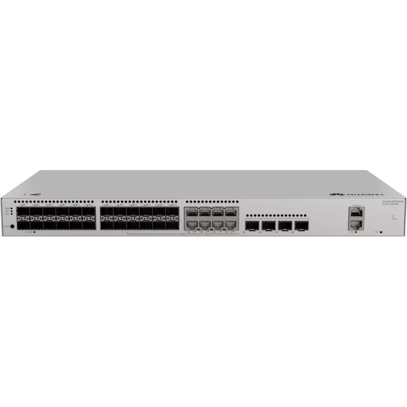 Huawei S310-24ST4X optinis komutatorius, 8x Combo ETH, 4x SFP+ 24x SFP (8x Combo ETH), 4x SFP+
