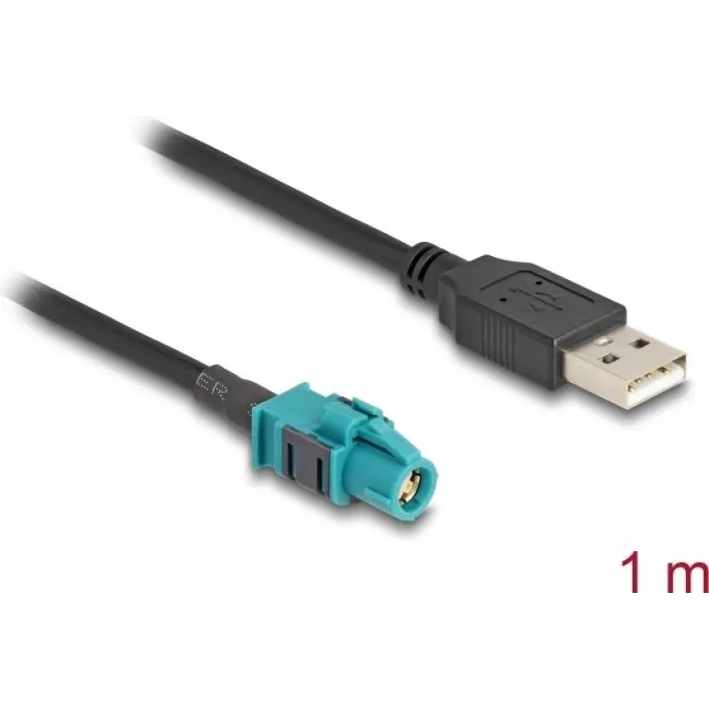 DeLOCK laidas HSD Z moteriška į USB 2.0 Type-A vyrišką 1 m