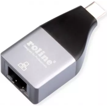 ROLINE 12.02.1110 laido adapteris USB Type C RJ-45 sidabrinis (12.02.1110)