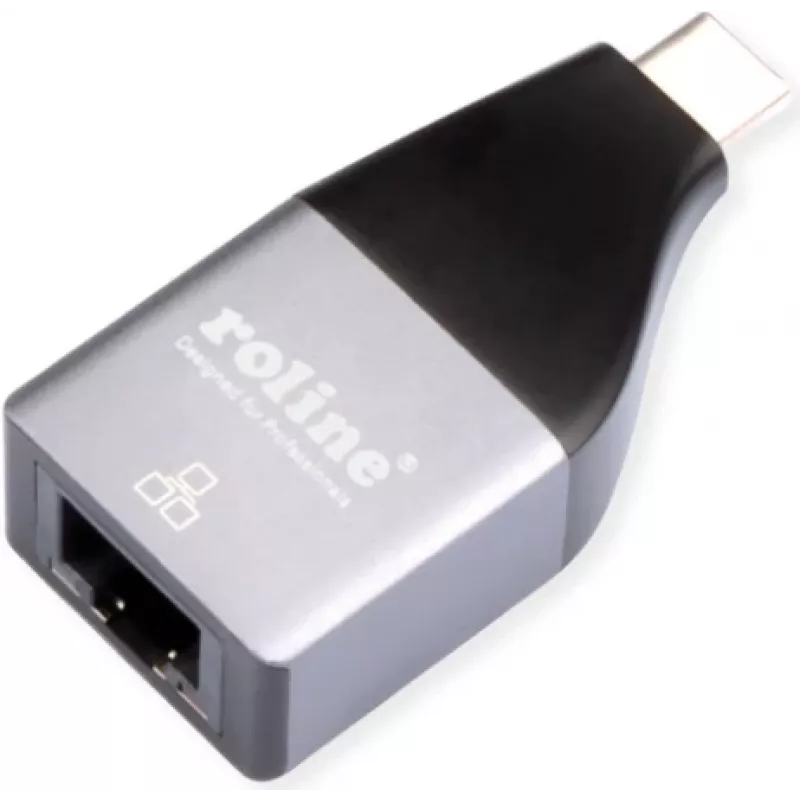 ROLINE 12.02.1110 laido adapteris USB Type C RJ-45 sidabrinis (12.02.1110)