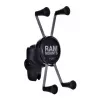 RAM Mounts X-Grip didelis telefono laikiklis su motociklo šakės stiebo baze