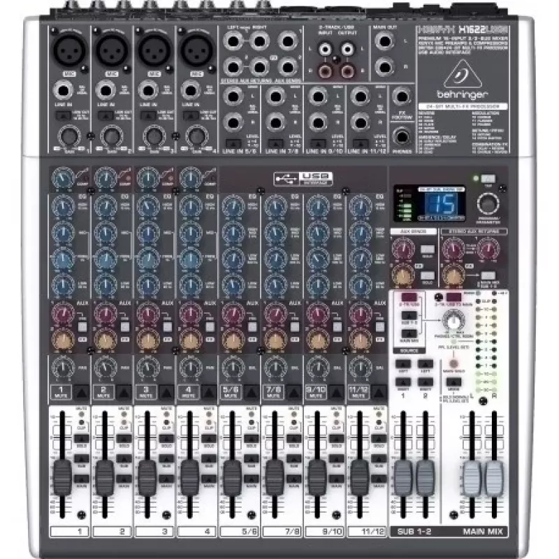 Behringer X1622USB garso maišytuvas 16 kanalų 10 - 200000 Hz