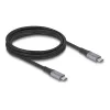 USB laidas DeLOCK 81192 USB4 Gen 2x2 2m USB C juoda/pilka