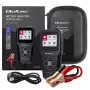 Qoltec 52489 Skaitmeninis 3-in-1 akumuliatorių analizatorius-testuoklis su LCD ir keliomis kalbomis 6V | 12V | 24V | 30Ah-200Ah