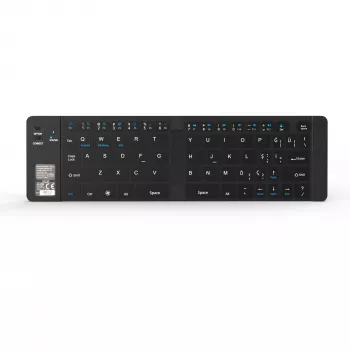 Belaidė klaviatūra Inca IBK-579BT Bluetooth 66 klavišai metalinė sidabrinė