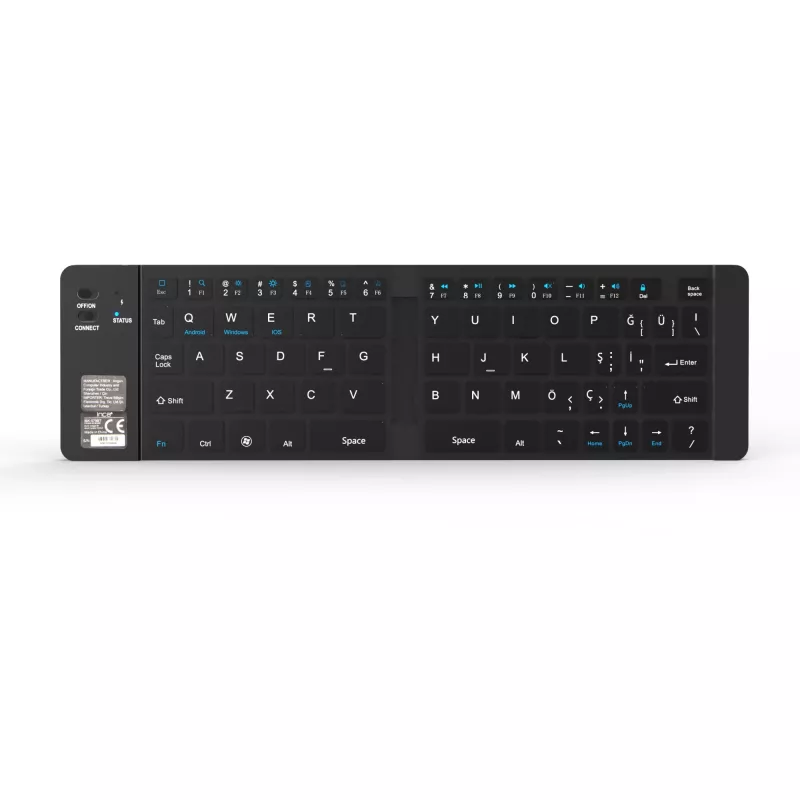 Belaidė klaviatūra Inca IBK-579BT Bluetooth 66 klavišai metalinė sidabrinė