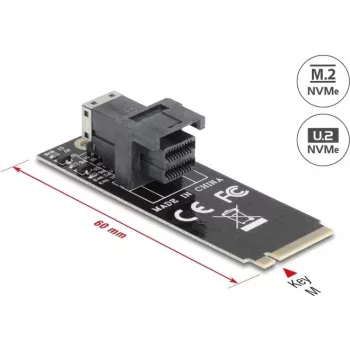 DeLOCK 61070 vidinis SFF-8643 adapteris M.2 Patinas 32 Gbit/s Juodas