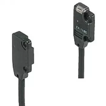 Panasonic vieno spindulio fotoelektrinis jutiklis EX13APN — EX10/EX13APN serija, vieno spindulio, jutimo atstumas 0,5 m