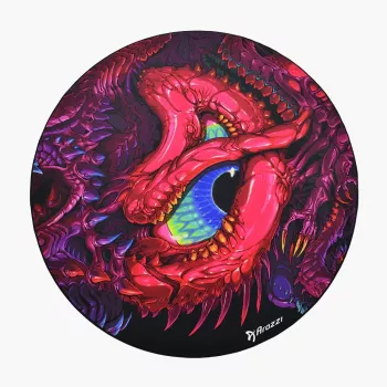 Grindų kilimėlis Arozzi Zona Round Floor Pad | Crawling Chaos — apvalus apsauginis kilimėlis kėdžių ratukams ir grindims, modelis AZ-ZONA-PAD-CHAOS