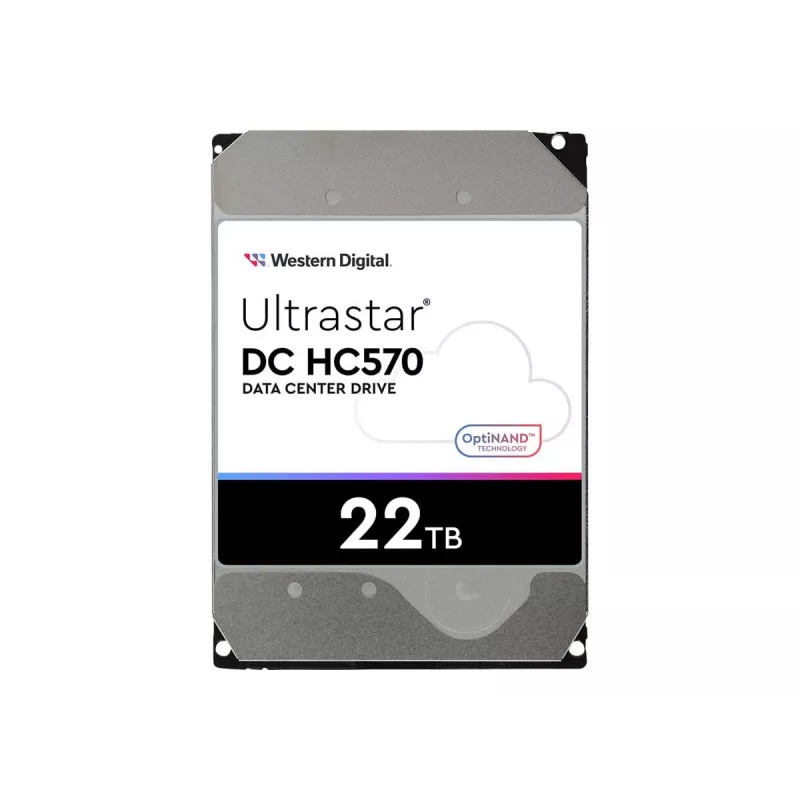 3,5 colio SAS HDD Western Digital Ultrastar DH HC570 22 TB, 12 Gbit/s, 7200 RPM, 512 MB talpyklos