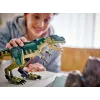 Konstruktorius LEGO Creator 3-in-1 T.Rex statomas modelio rinkinys, 626 vnt., 150 mm aukštis, amžius 9+