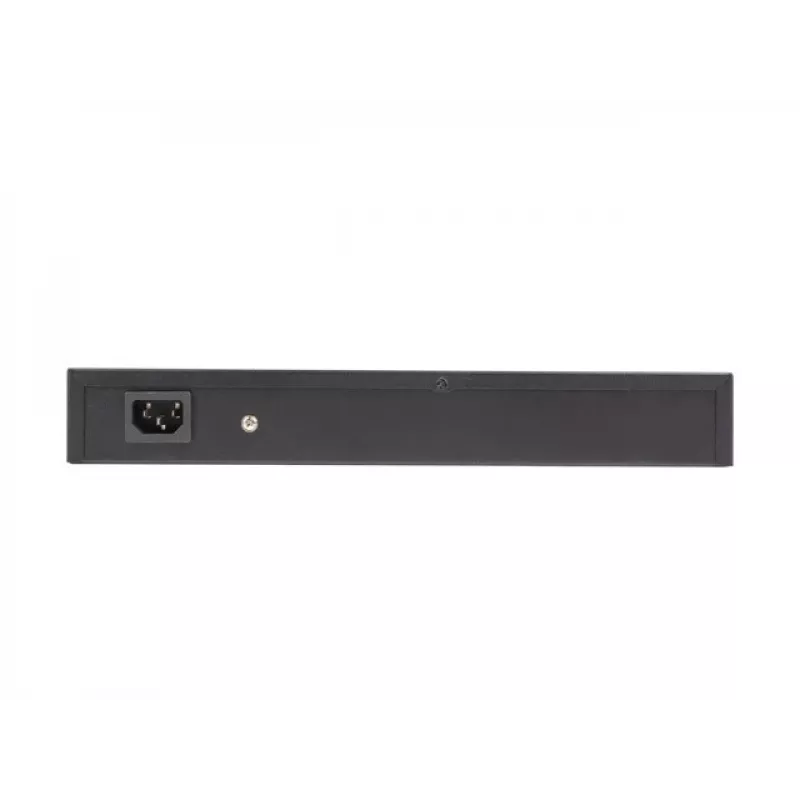 Nevaldomas jungiklis LANBERG RSFE-16P-2C-150 — 18 prievadų Gigabit, 16 PoE+/2 SFP, 150 W bendra galia, 1U stovas, metalinis, juodas