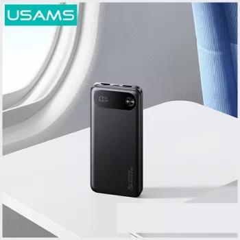 Išorinė baterija usams PB80 PD20W 10000mAh — nešiojamas įkroviklis, juoda