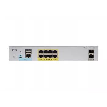 Cisco - Catalyst 2960CX-8PC-L - komutatorius - valdomas - 8 x 10/100/1000 (PoE+) + 2 x SFP + 2 x 10/100/1000 Stalinis stovo montavimo DIN bėgelio montavimo sieninio montavimo PoE+ (124
