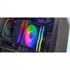 Aušintuvas TACENS Mars Gaming MCPU-LCD, 120 mm ventiliatorius, TDP 300 W, palaiko LGA1700/1200/115x/1366 ir AM4/AM5, juodas