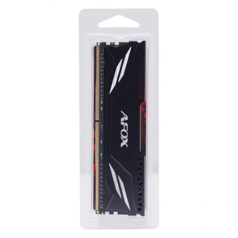 DDR4 16 GB 3200 MHz CL16 RAM modulis — AFOX GAMING AFLD416PS1CAB, vieno rango, XMP2, 1,35 V, juodas šilumos sklaidytuvas