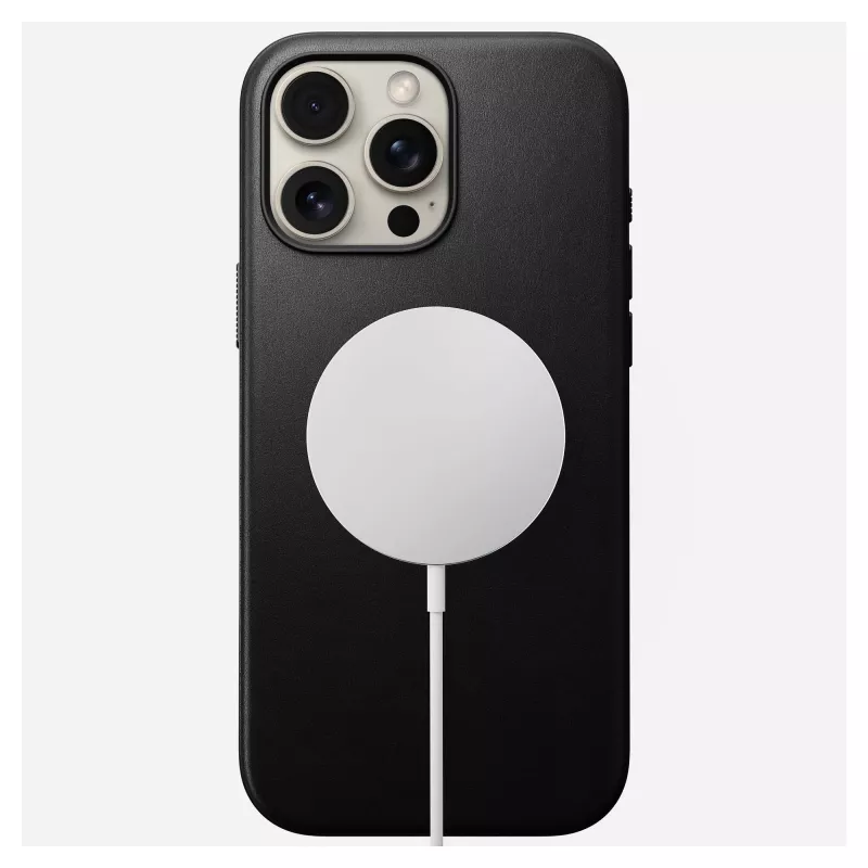 Mobiliojo telefono dėklas Nomad NM01693185, skirtas Apple iPhone 16 Pro Max, oda/TPU/PC, juodas, tinka 17,5 cm (6,9 colio) ekranui