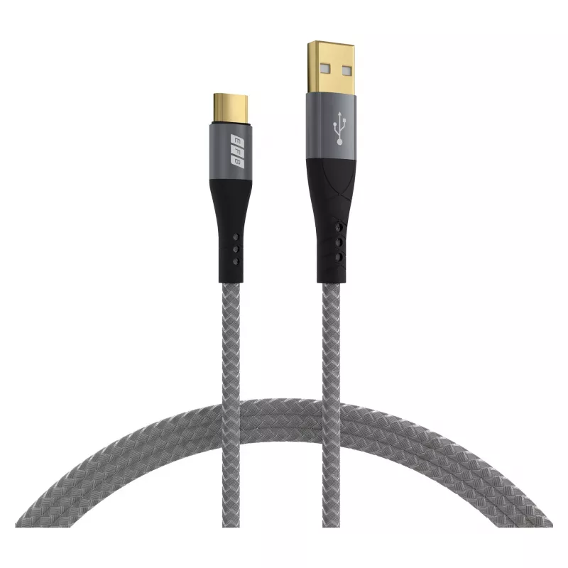 EFB Elektronik USB-A į USB-C kabelis 60W QC 3A pilkas - Kabelis - Skaitmeninis/Duomenų (USB-AC-00002)