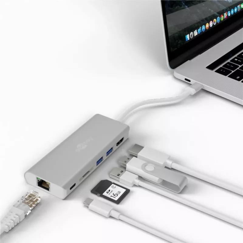 Wentronic goobay - USB-C dokinė stotelė - 10Mb LAN (76788)