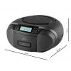 Radijo grotuvas JVC RC-E444B juodos spalvos su CD grotuvu ir FM imtuvu