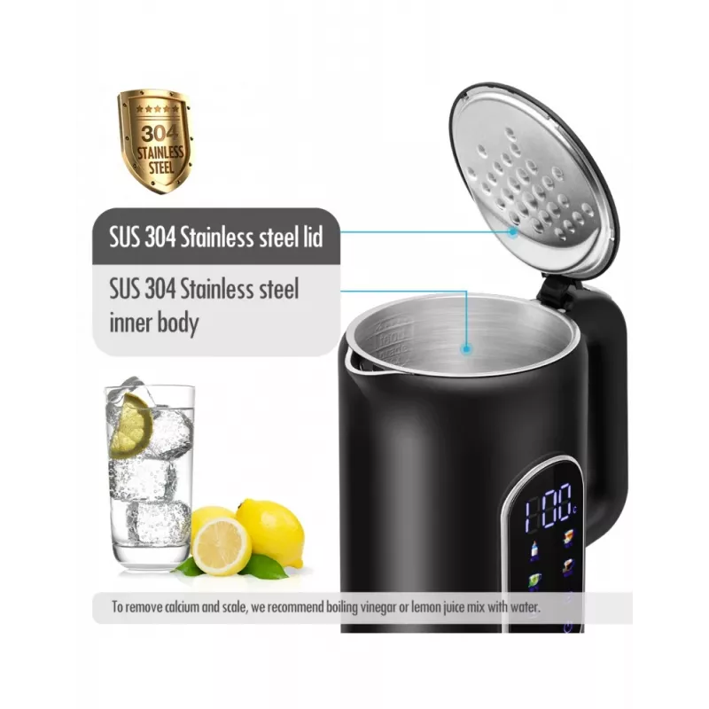 Elektrinis virdulys Forme FKG-2117 1,7 l 2200 W juodas